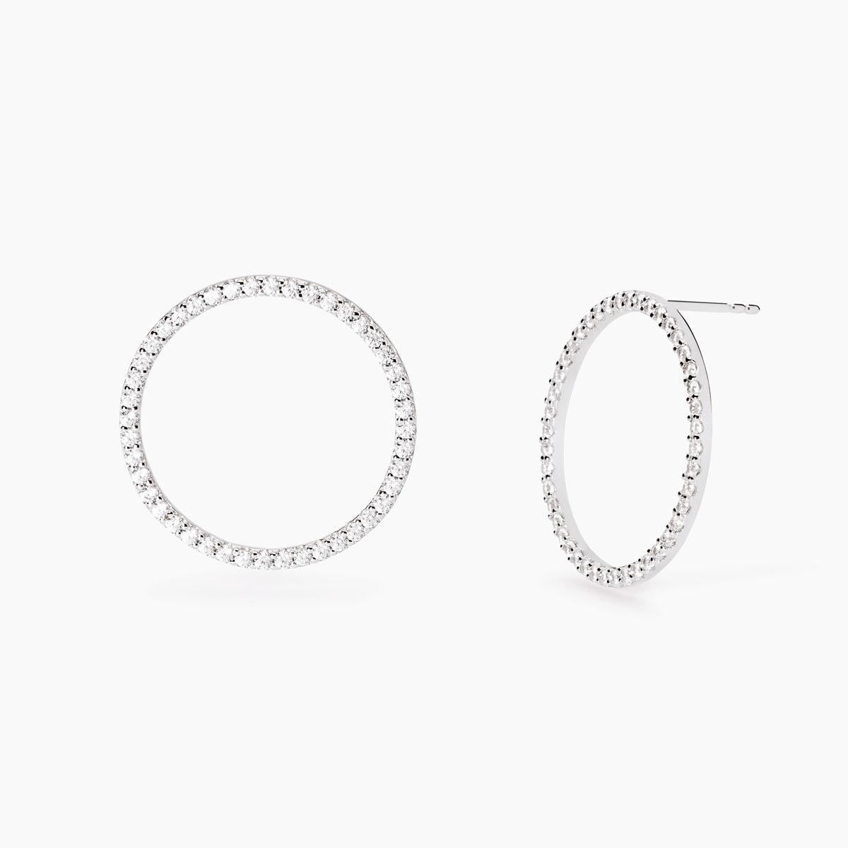 MABINA - Orecchini in argento a cerchio