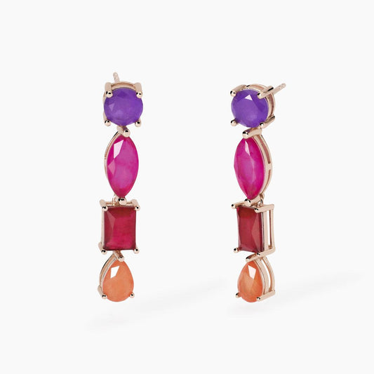 MABINA - Orecchini pendenti con fusion stone