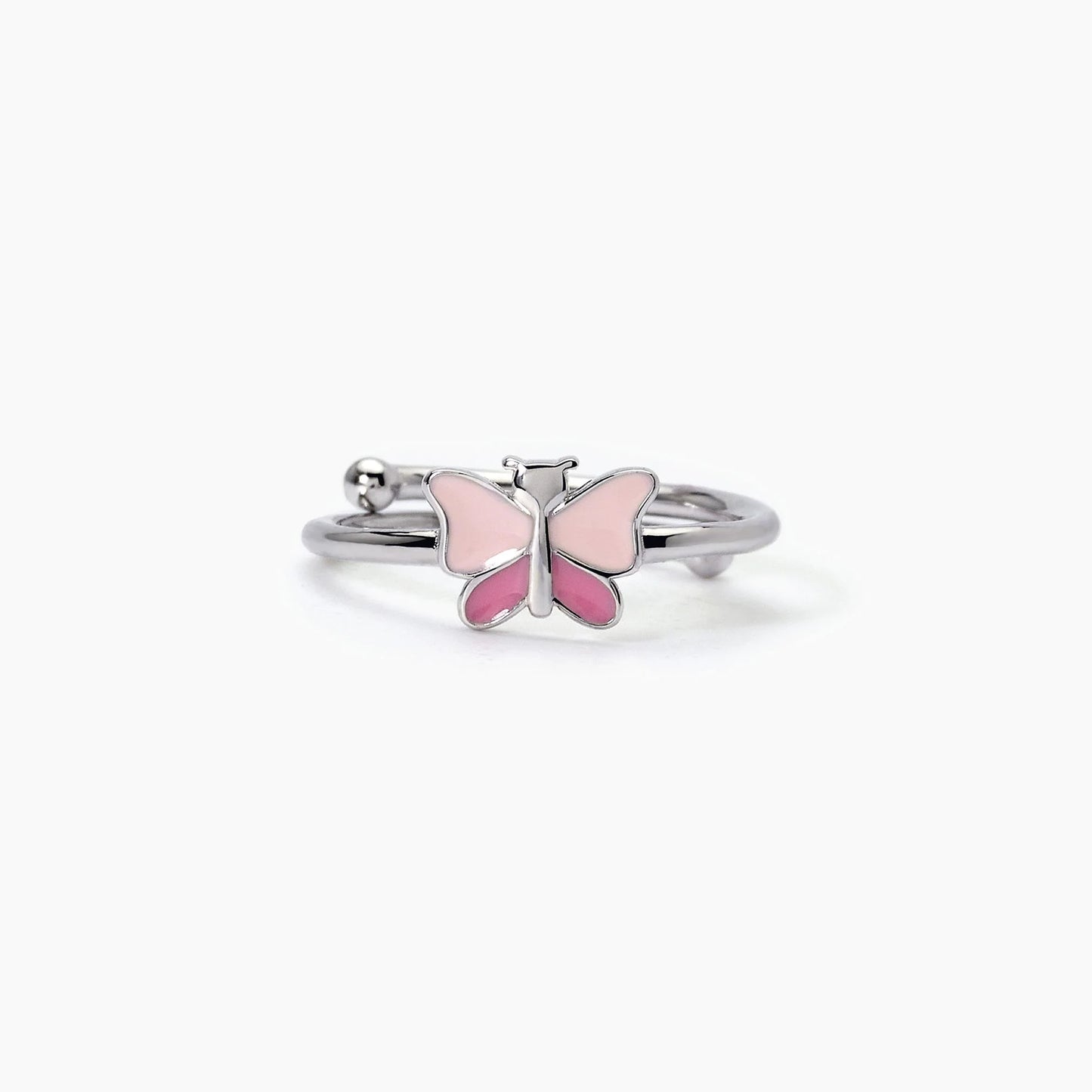 MABINA JUNIOR - Anello in argento con farfallina