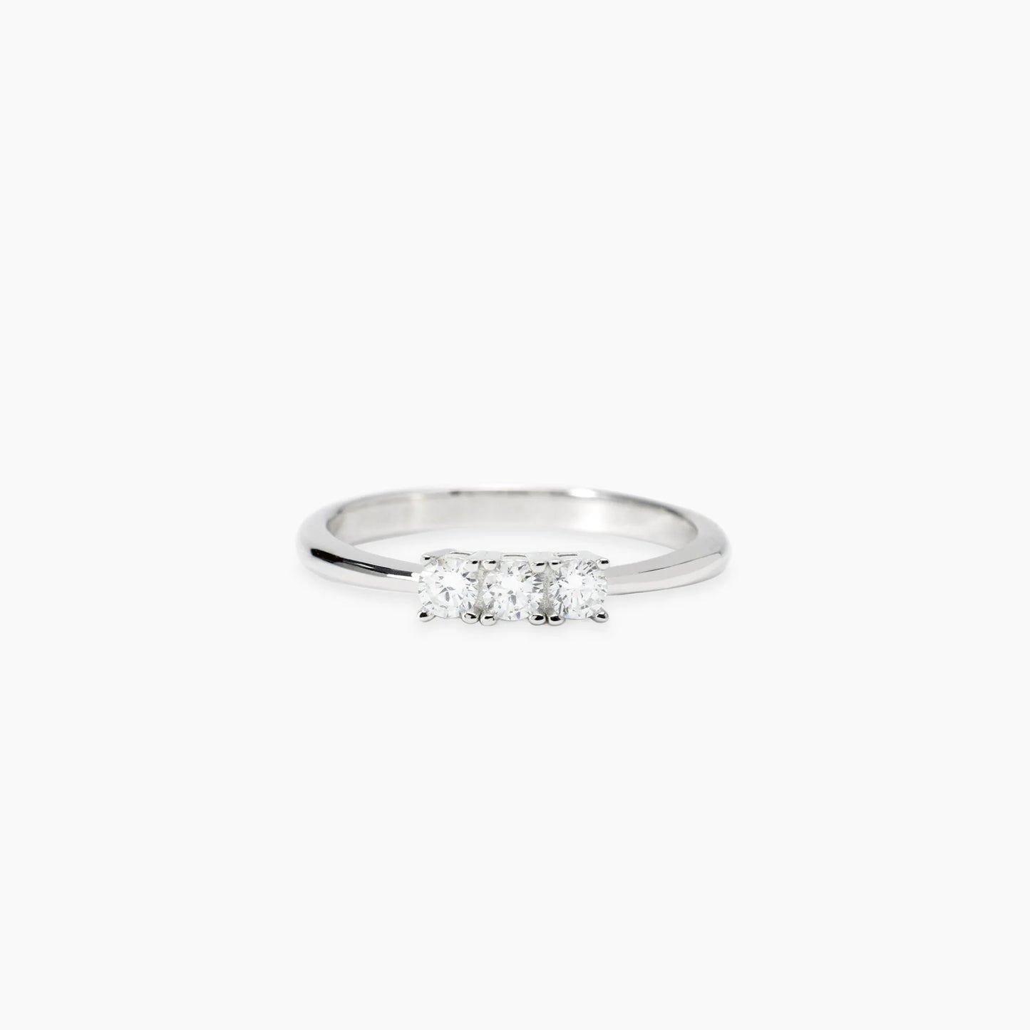 MABINA MY DIAMOND - Anello trilogy con diamanti lab-grown 0,09 carati