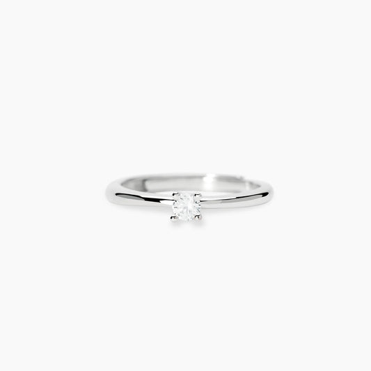 MABINA MY DIAMOND - Anello solitario con diamante lab-grown 0,14 carati