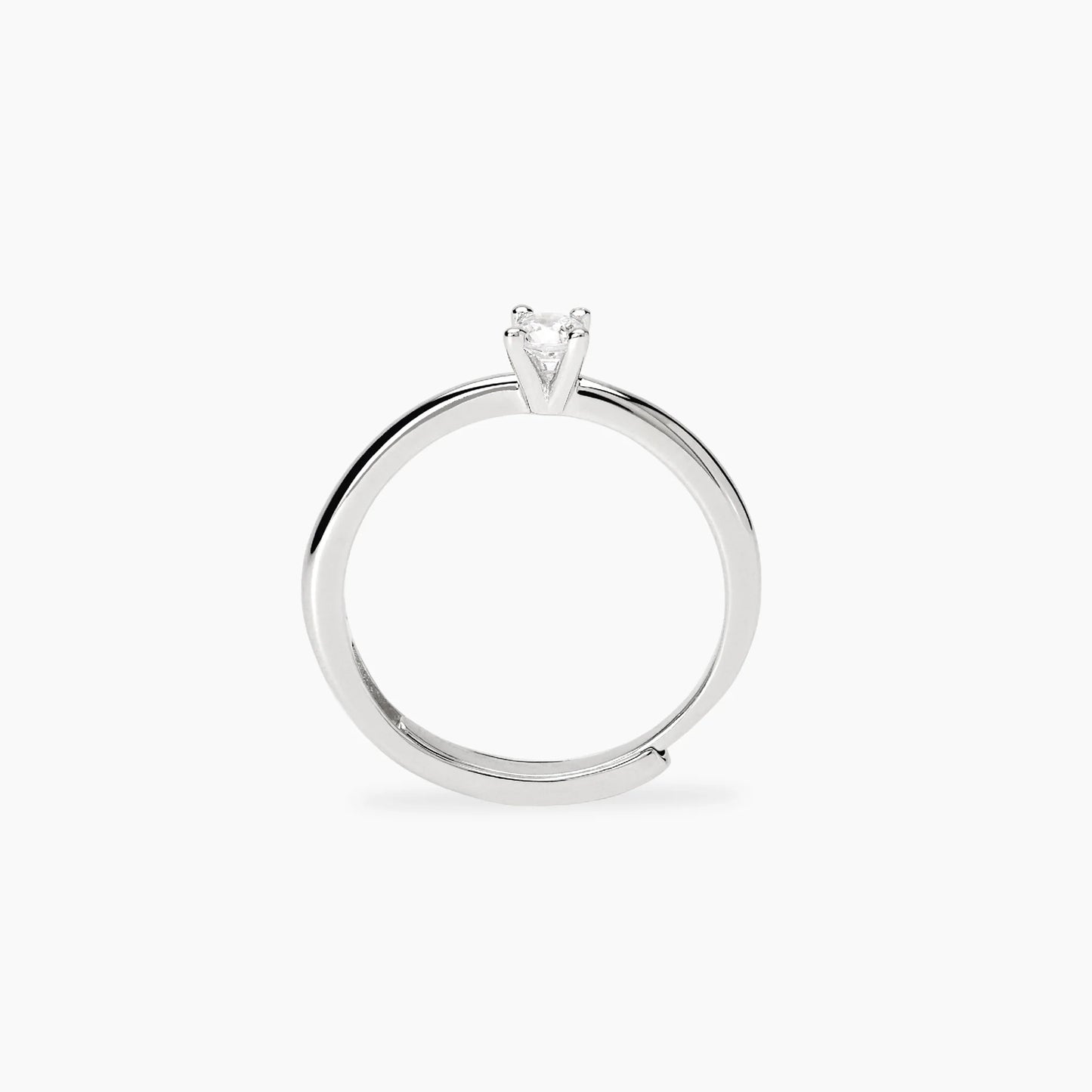 MABINA MY DIAMOND - Anello solitario con diamante lab-grown 0,14 carati