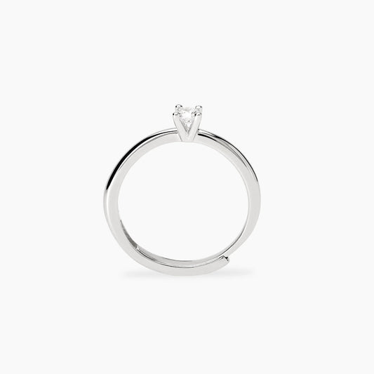 MABINA MY DIAMOND - Anello solitario con diamante lab-grown 0,14 carati