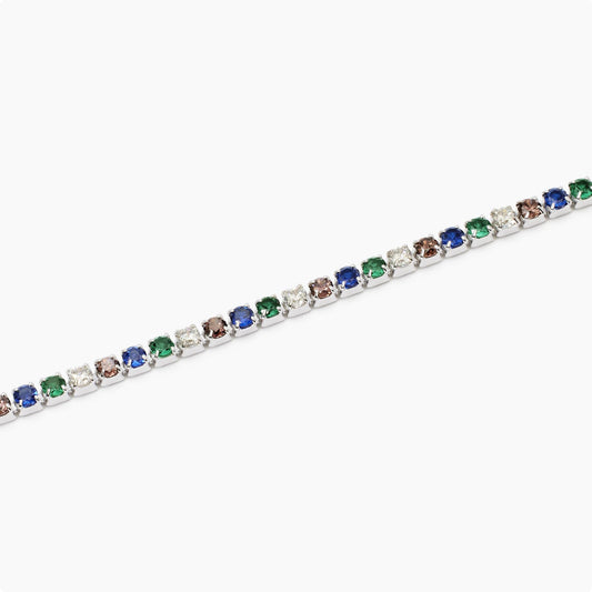 MABINA UOMO - Bracciale Tennis Uomo Multicolor