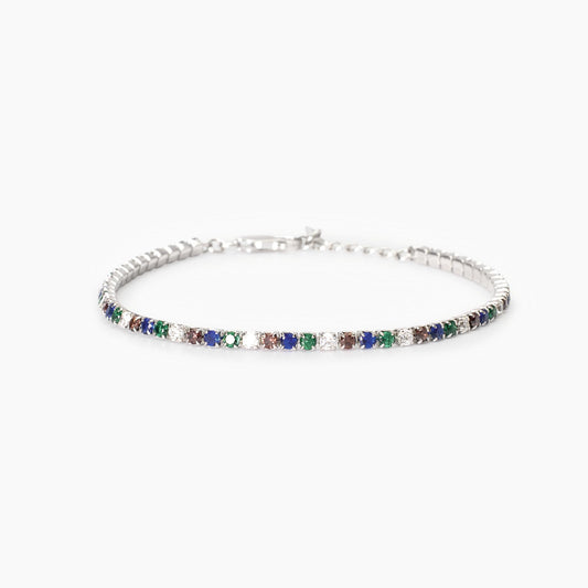 MABINA UOMO - Bracciale Tennis Uomo Multicolor