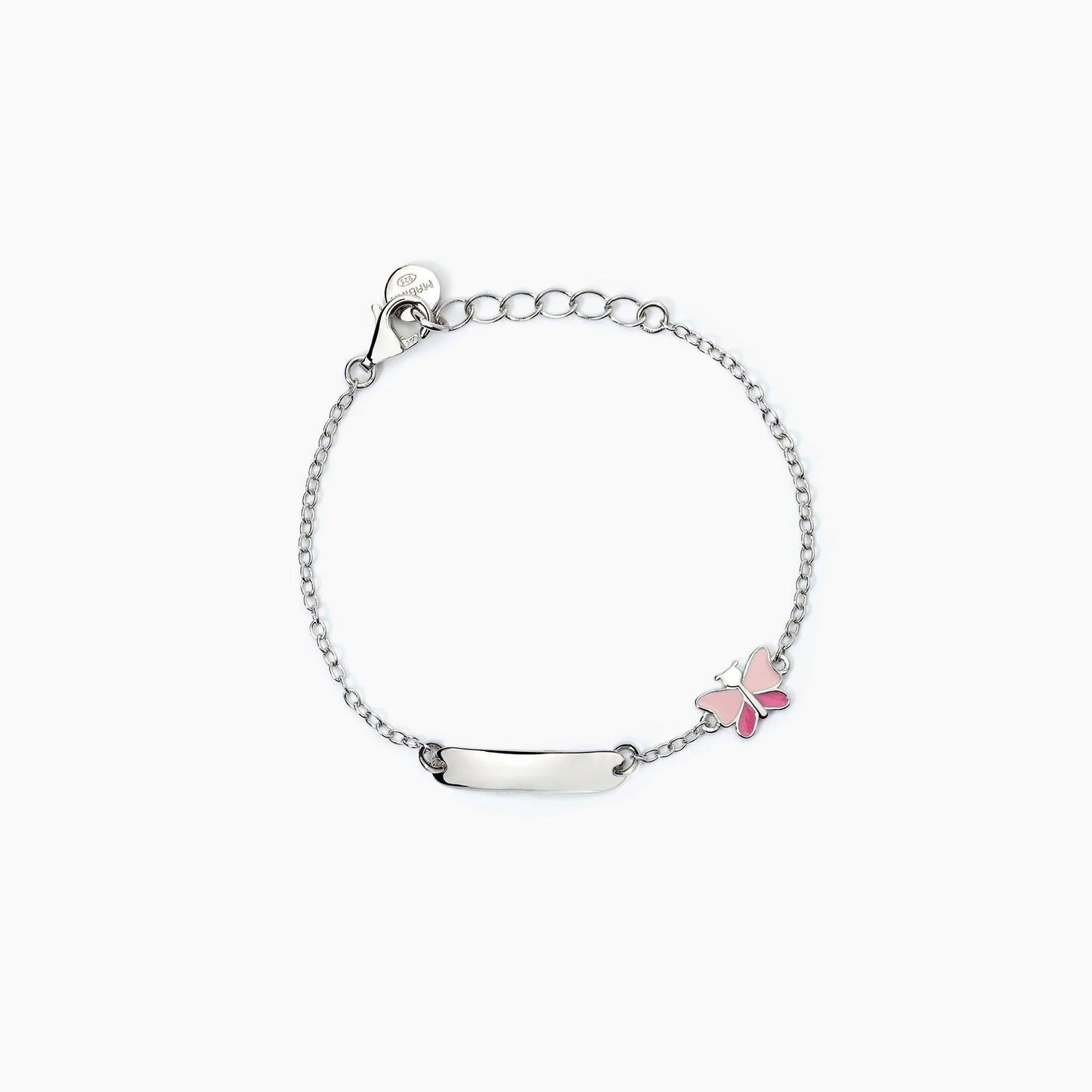 MABINA JUNIOR - Bracciale personalizzabile in argento con farfalla