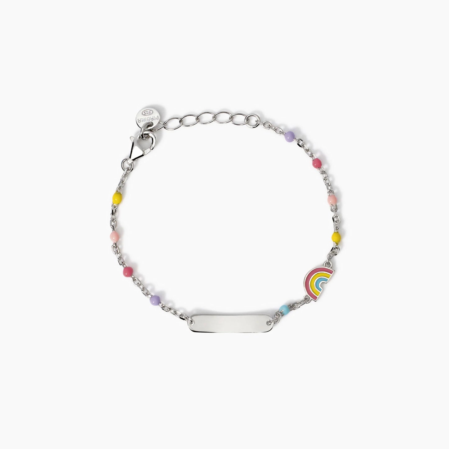 MABINA JUNIOR - Bracciale personalizzabile con arcobaleno