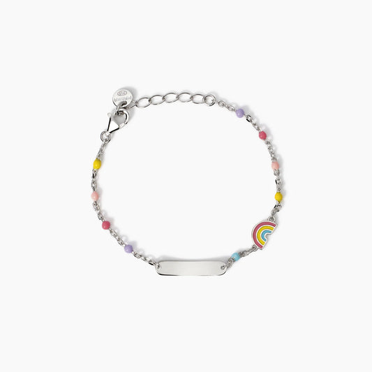 MABINA JUNIOR - Bracciale personalizzabile con arcobaleno