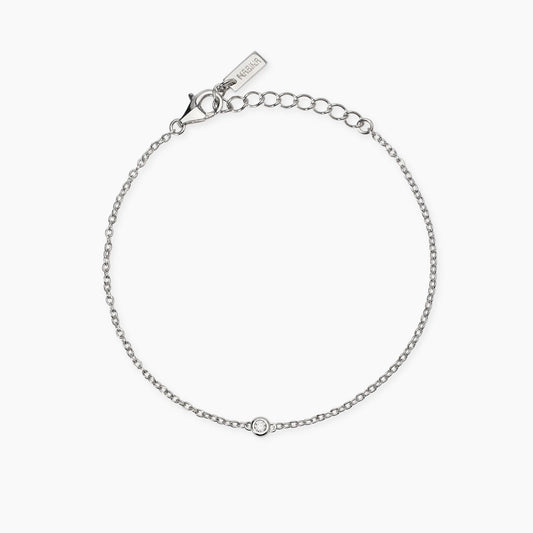 MABINA MY DIAMOND - Bracciale con punto luce in diamante lab-grown 0,09 carati