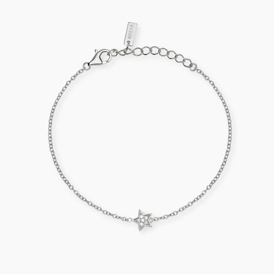 MABINA MY DIAMOND - Bracciale con stella in diamanti lab-grown 0,005 carati