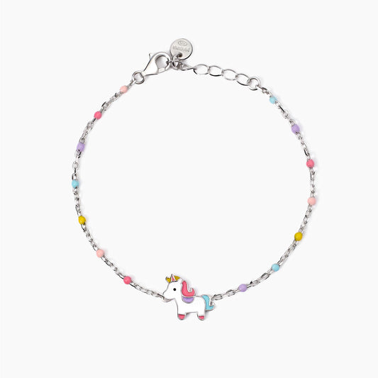 MABINA JUNIOR - Bracciale con unicorno smaltato