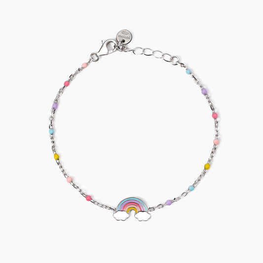 MABINA JUNIOR - Bracciale con arcobaleno smaltato