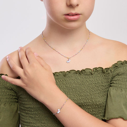 MABINA JUNIOR - Girocollo da bambina con unicorno