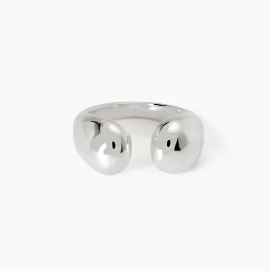 MABINA - Anello chunky aperto in argento
