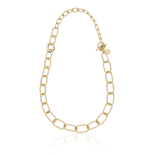 UNOAERRE - Collana chanel con maglie ovali