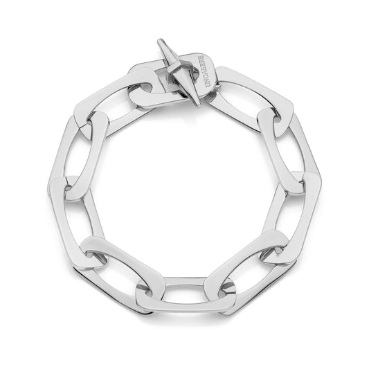 UNOAERRE - Bracciale catena quadra argentato