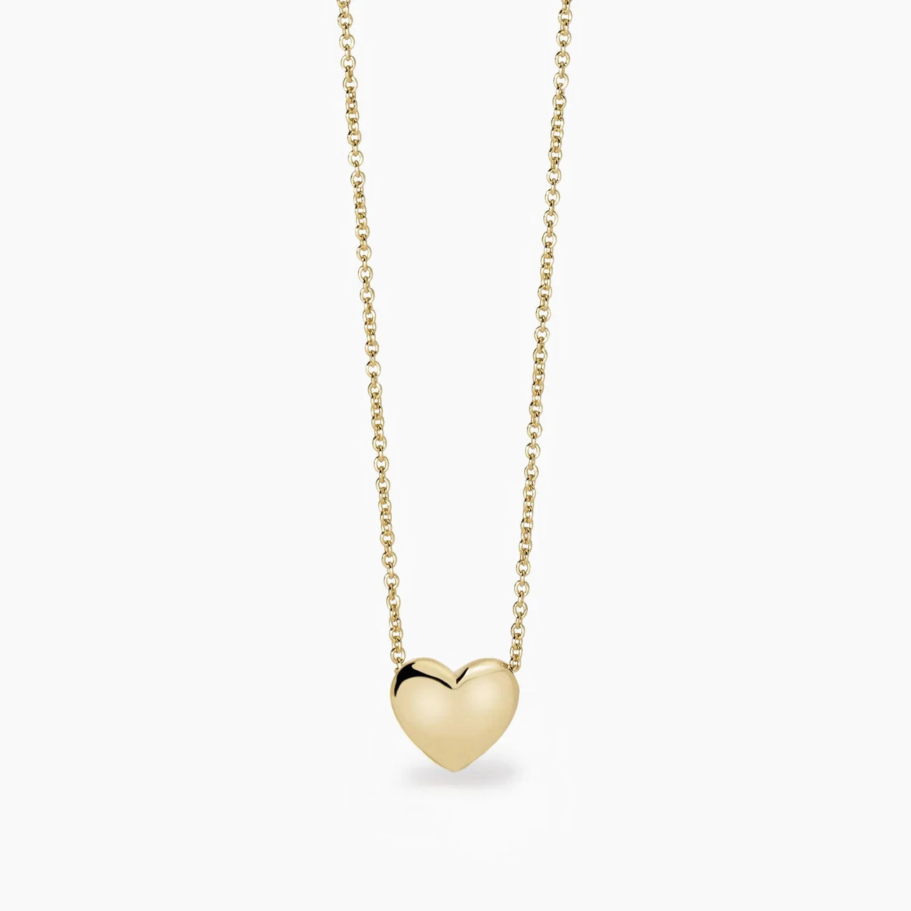 MABINA -Girocollo da donna in argento placcato oro con cuore