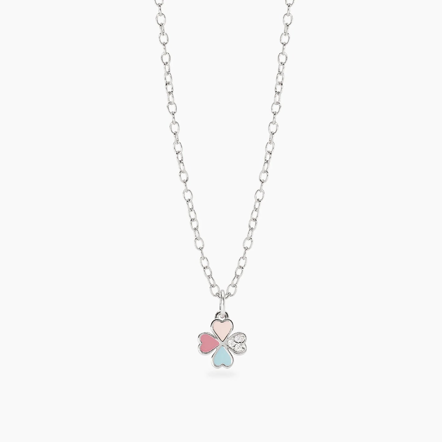 MABINA JUNIOR -Bracciale bambina con quadrifoglio smaltato