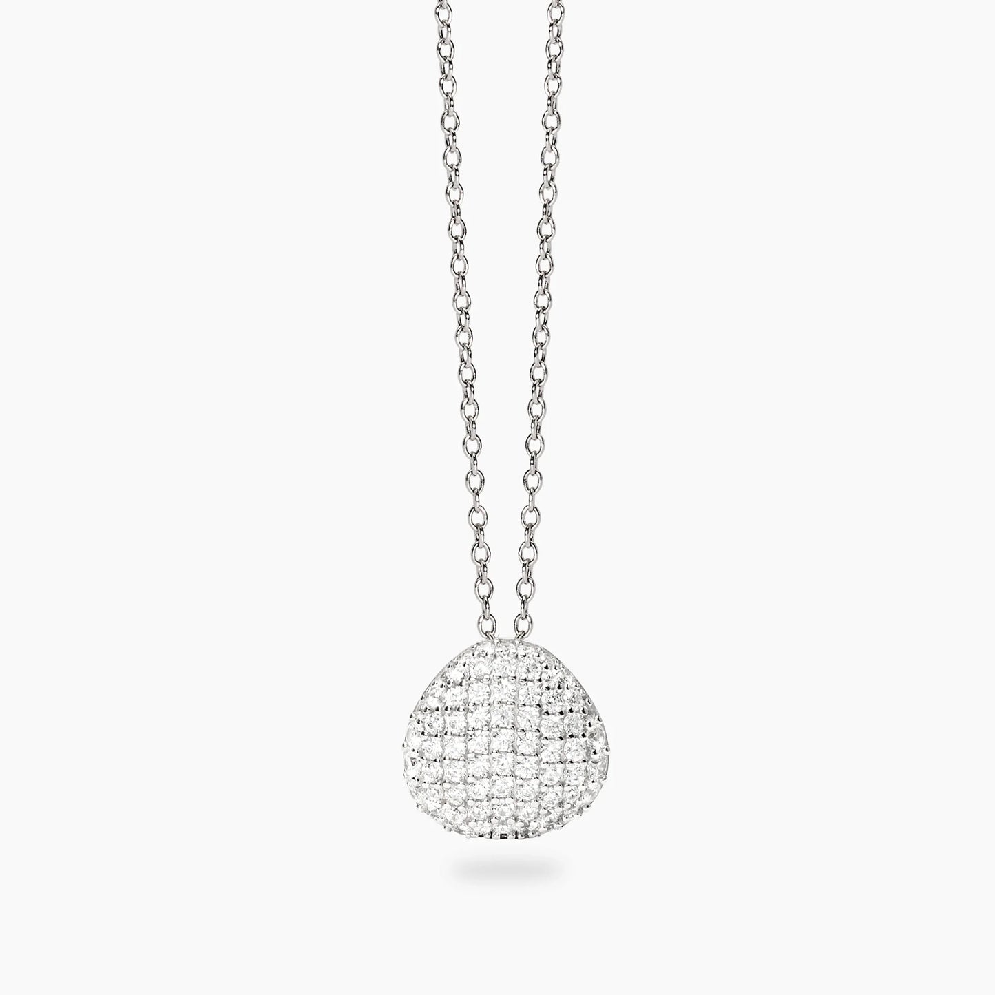 MABINA -Girocollo in argento con pendente in zirconi
