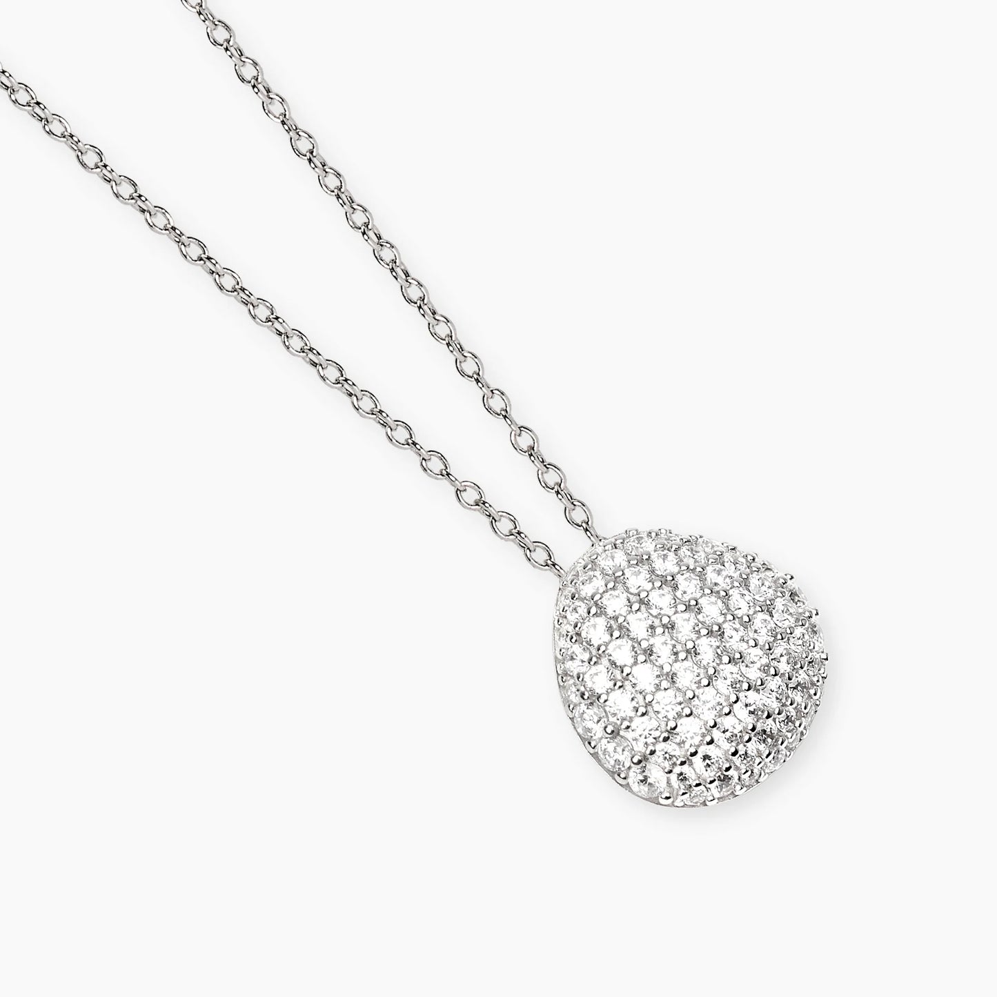 MABINA -Girocollo in argento con pendente in zirconi