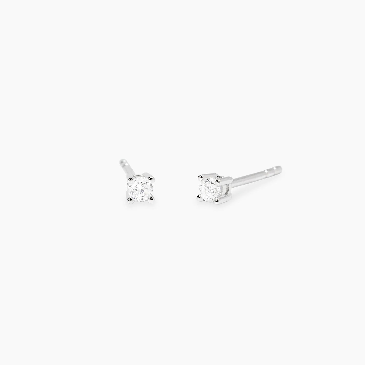 MABINA MY DIAMOND - Orecchini punto luce con diamante lab-grown