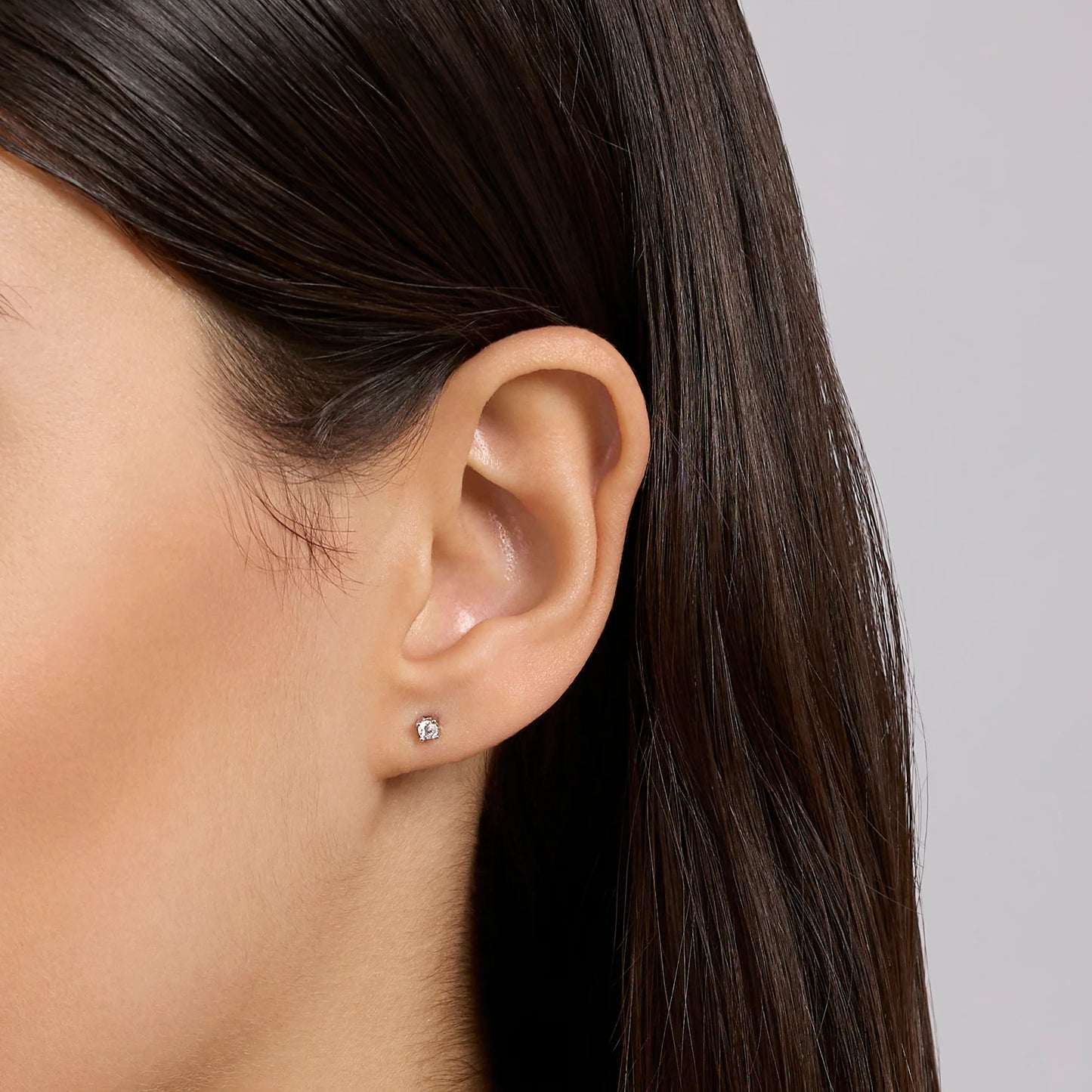 MABINA MY DIAMOND - Orecchini punto luce con diamante lab-grown