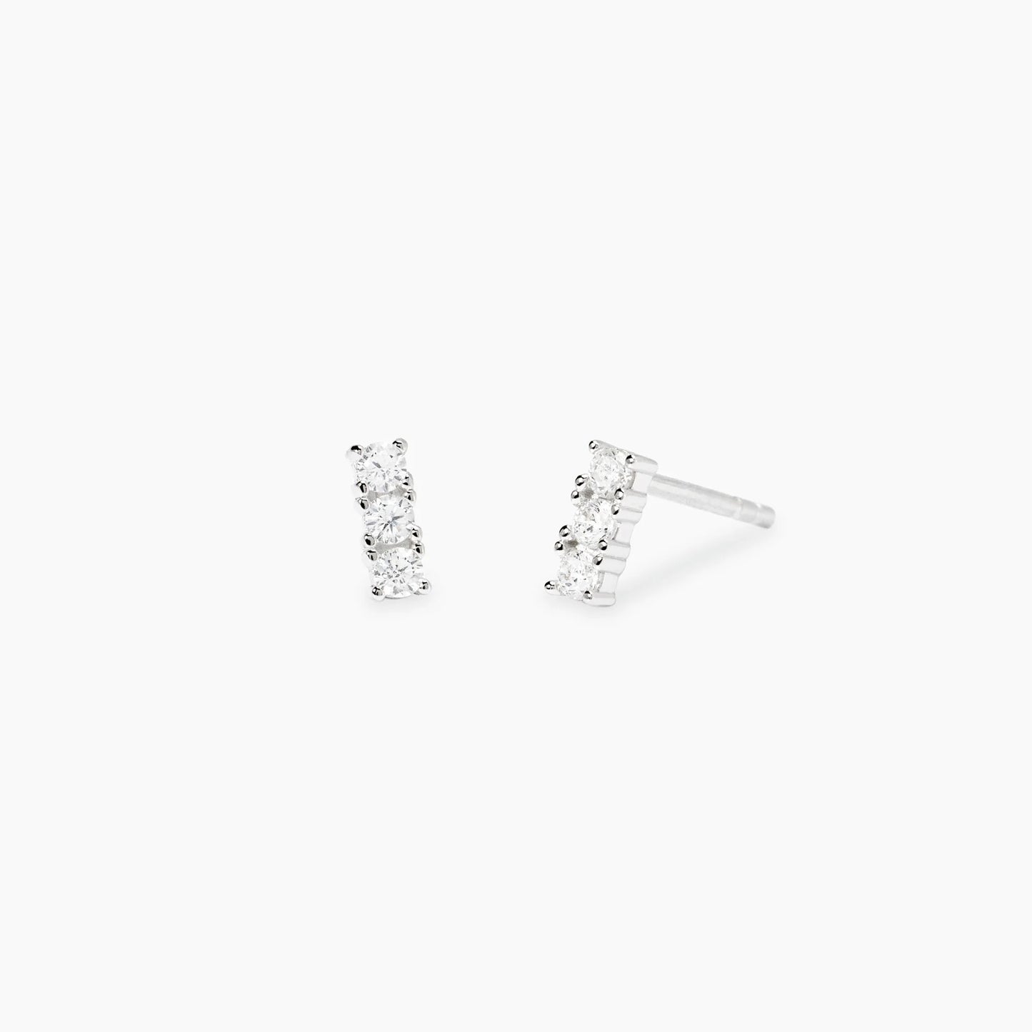 MABINA MY DIAMOND - Orecchini trilogy con diamanti lab-grown