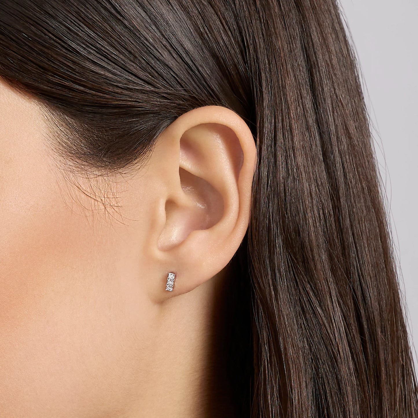 MABINA MY DIAMOND - Orecchini trilogy con diamanti lab-grown