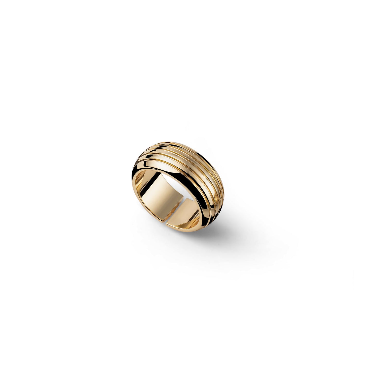 UNOAERRE - Anello a fascia dorato