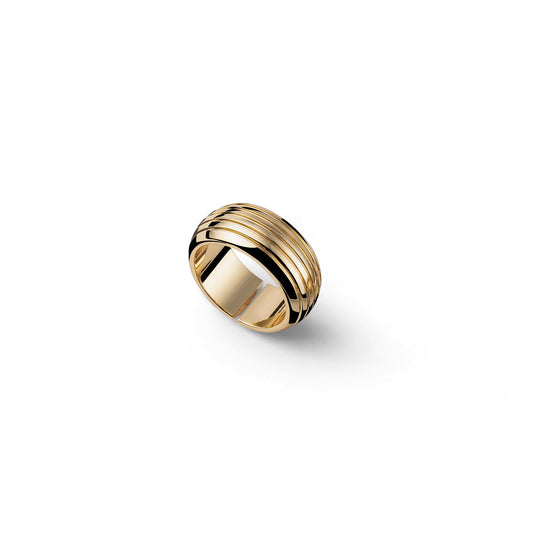 UNOAERRE - Anello a fascia dorato