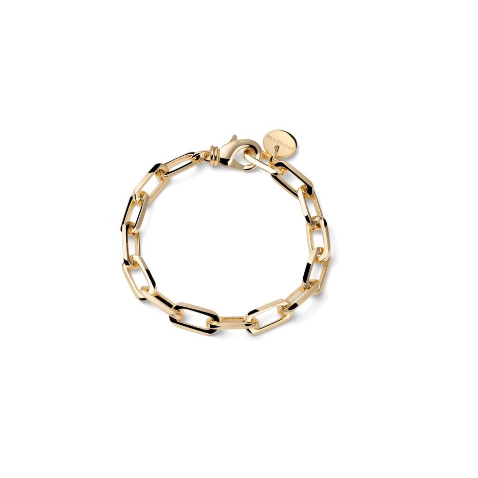 UNOAERRE - Bracciale Dorato in Catena Forzatina