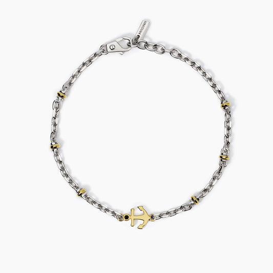 MABINA UOMO - Bracciale regolabile con ancora