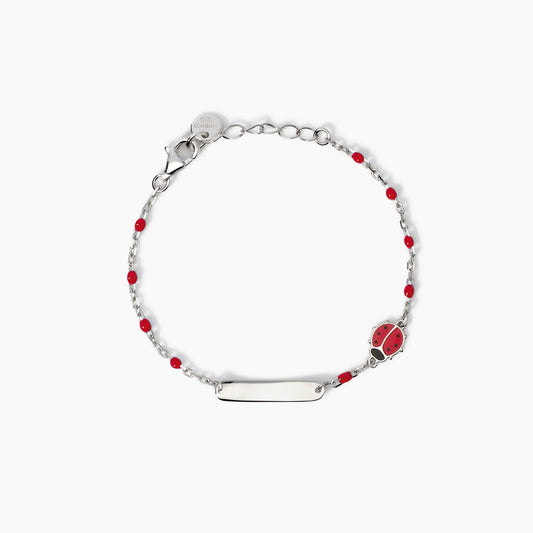 MABINA JUNIOR -Bracciale personalizzabile con coccinella