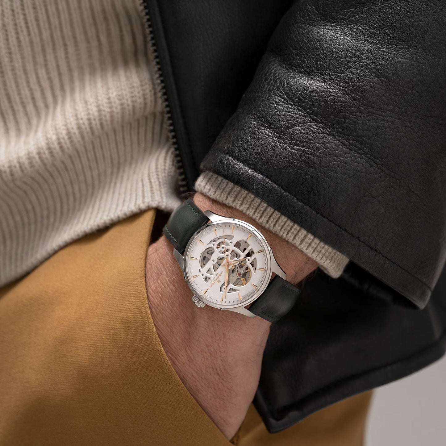 HAMILTON - JAZZMASTER SKELETON AUTO