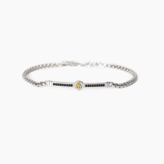 MABINA -   Bracciale con placca centrale ancoraCruise