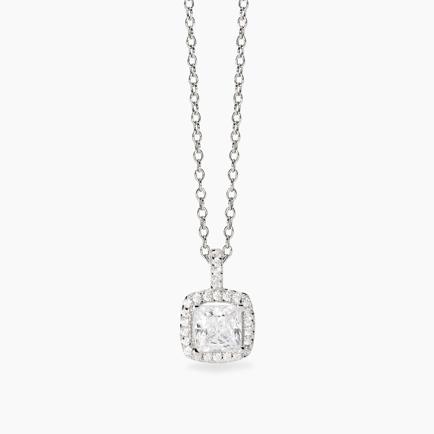 MABINA -  Girocollo con zirconi taglio princess