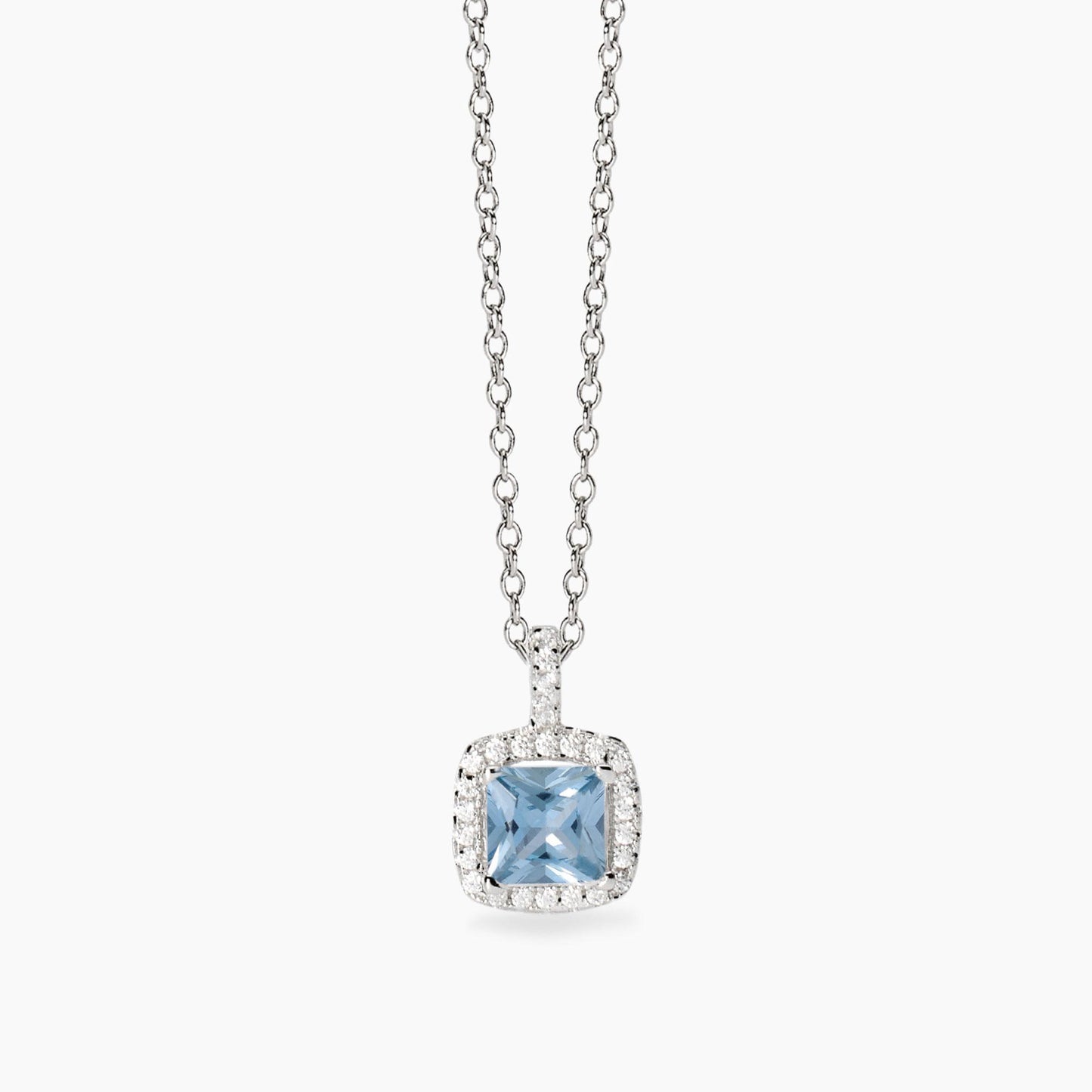 MABINA -  Girocollo con zirconi taglio princess