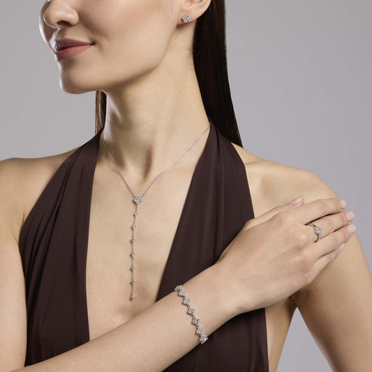 MABINA  - Collana catena a Y con fiore