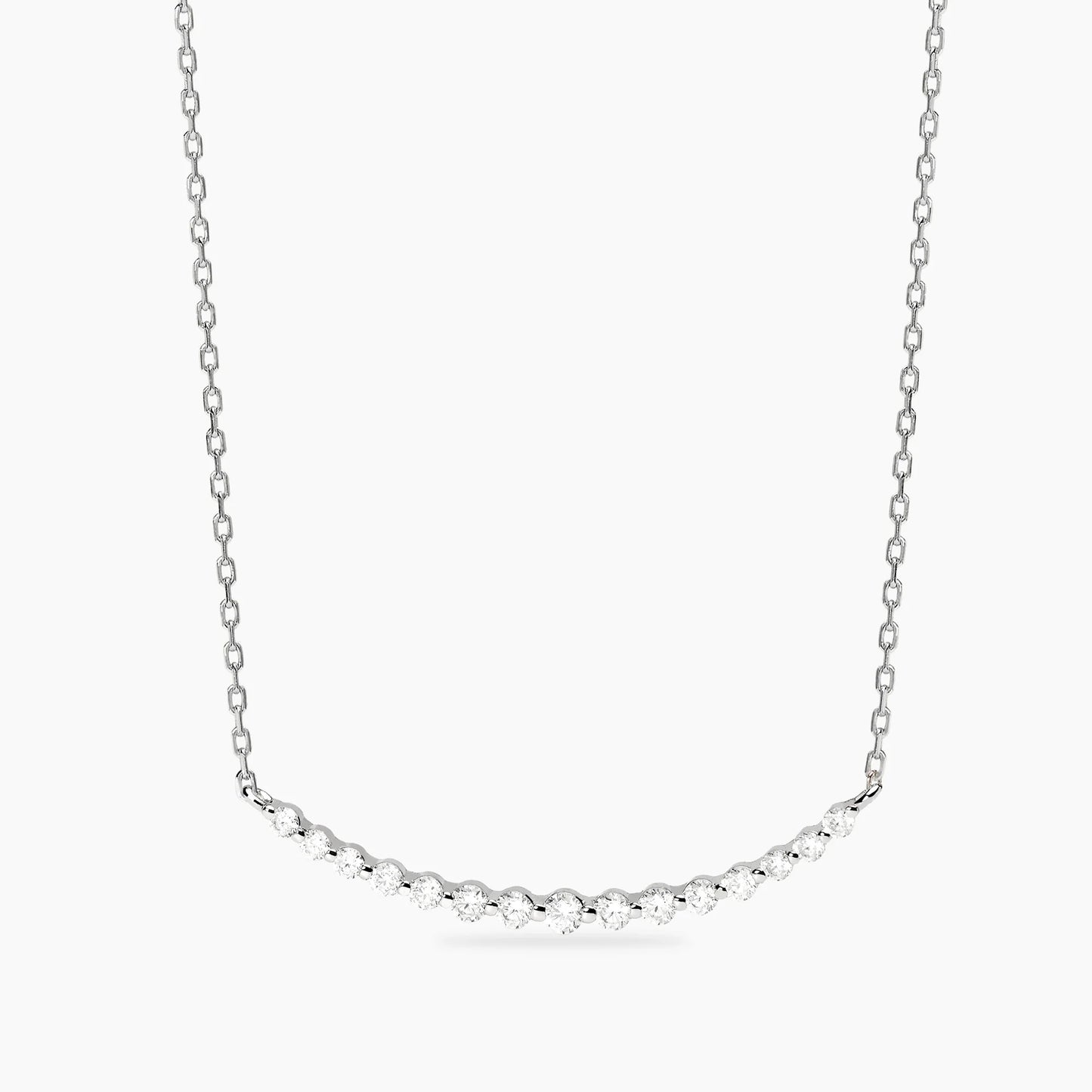 MABINA - Girocollo in bronzo e argento con punti luce in zirconi