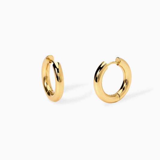 KIDULT -Orecchini dorati a cerchio