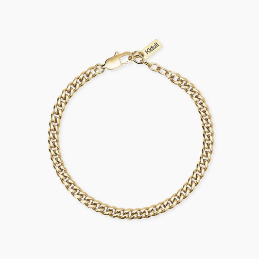 KIDULT -Bracciale dorato con catena groumette