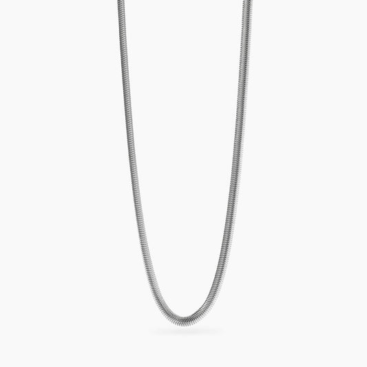 KIDULT -Collana con catena snake in acciaio