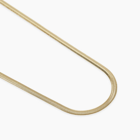 KIDULT -Collana dorata con catena snake