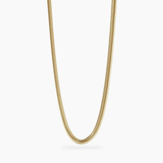 KIDULT -Collana dorata con catena snake