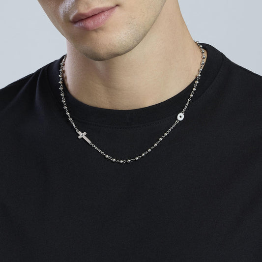 KIDULT -Collana in acciaio con croce