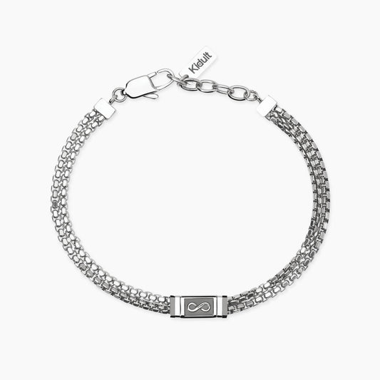 KIDULT -Bracciale con catene e infinito