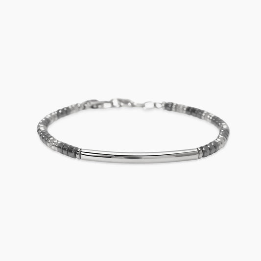 KIDULT -Bracciale in acciaio e ematite