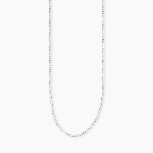 KIDULT -Collana con tennis cristalli bianchi