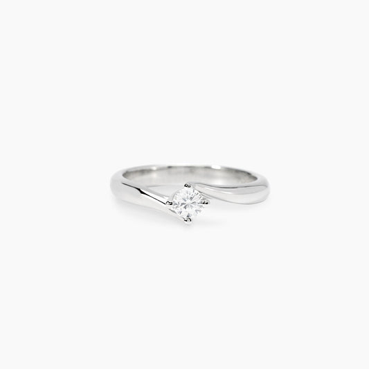 MABINA MY DIAMOND - Anello solitario con diamante lab-grown 0,20 carati