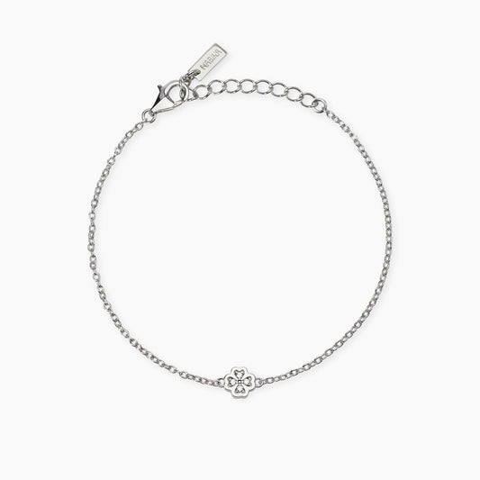 MABINA MY DIAMOND - Bracciale con quadrifoglio in diamanti lab-grown